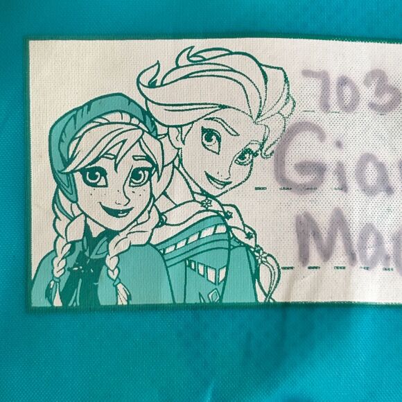 Back To School Disney Store Reversable ELSA & ANNA 15" Backpack/ Bookbag - Picture 9 of 9